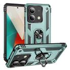 For Xiaomi Redmi Note 13 5G Shockproof TPU + PC Phone Case with Holder(Dark Green) - 1