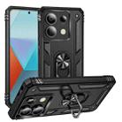 For Xiaomi Redmi Note 13 Pro 5G Shockproof TPU + PC Phone Case with Holder(Black) - 1