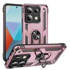 For Xiaomi Redmi Note 13 Pro 5G Shockproof TPU + PC Phone Case with Holder(Rose Gold) - 1