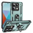 For Xiaomi Redmi Note 13 Pro 5G Shockproof TPU + PC Phone Case with Holder(Dark Green) - 1