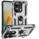 For Xiaomi Redmi Note 13 Pro 4G Shockproof TPU + PC Phone Case with Holder(Silver) - 1