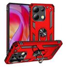 For Xiaomi Redmi Note 13 4G Shockproof TPU + PC Phone Case with Holder(Red) - 1