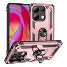 For Xiaomi Redmi Note 13 4G Shockproof TPU + PC Phone Case with Holder(Rose Gold) - 1