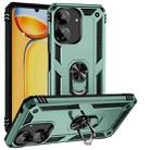 For Xiaomi Redmi 13C 4G/5G Shockproof TPU + PC Phone Case with Holder(Dark Green) - 1