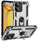 For Xiaomi Redmi 13C 4G/5G Shockproof TPU + PC Phone Case with Holder(Silver) - 1