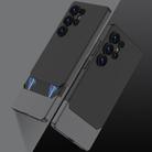 For Samsung Galaxy S25 Ultra 5G GKK Mortise-Tenon Connection Contrast Color Shockproof Phone Case(Black Silver) - 1