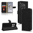 For OnePlus Ace 3 Skin Feel Magnetic Flip Leather Phone Case(Black) - 1