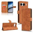 For OnePlus Nord 4 5G Skin Feel Magnetic Flip Leather Phone Case(Brown) - 1