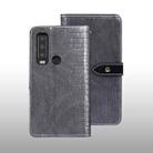 For CAT S75 idewei Crocodile Texture Leather Phone Case(Grey) - 1