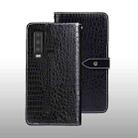 For CAT S75 idewei Crocodile Texture Leather Phone Case(Black) - 1