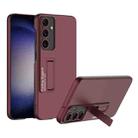 For Samsung Galaxy S24+ 5G GKK Ultra-thin Shockproof Phone Case with Holder(Red) - 1