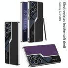For Samsung Galaxy S25 Ultra 5G GKK Plating TPU + Leather Supercar Full Coverage Phone Case(Purple) - 2
