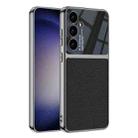 For Samsung Galaxy S24 5G GKK Plating TPU + Leather Full Coverage Phone Case(Black) - 1