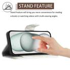 For Nokia G400 Rhombic Texture Flip Leather Phone Case with Lanyard(White) - 3