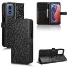 For Motorola Moto G Play 4G 2024 Honeycomb Dot Texture Leather Phone Case(Black) - 1