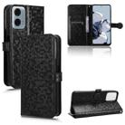 For Motorola Moto G Power 5G 2024 Honeycomb Dot Texture Leather Phone Case(Black) - 1