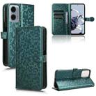 For Motorola Moto G Power 5G 2024 Honeycomb Dot Texture Leather Phone Case(Green) - 1