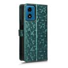 For Motorola Moto G24 / G04 Honeycomb Dot Texture Leather Phone Case(Green) - 3