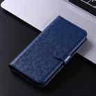 For Motorola Edge 50 Fusion Honeycomb Dot Texture Leather Phone Case(Blue) - 2