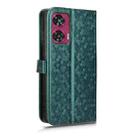 For Motorola Edge 50 Fusion Honeycomb Dot Texture Leather Phone Case(Green) - 3