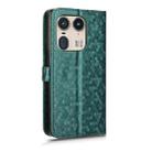 For Motorola Edge 50 Ultra Honeycomb Dot Texture Leather Phone Case(Green) - 3