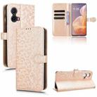 For Motorola Moto G85 5G Honeycomb Dot Texture Leather Phone Case(Gold) - 1