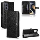 For Motorola Edge 5G 2024 Honeycomb Dot Texture Leather Phone Case(Black) - 1