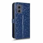 For Motorola Edge 5G 2024 Honeycomb Dot Texture Leather Phone Case(Blue) - 3