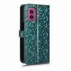 For Motorola Moto G55 5G Honeycomb Dot Texture Leather Phone Case(Green) - 3