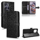 For Motorola Edge 50 Neo / S50 5G Honeycomb Dot Texture Leather Phone Case(Black) - 1