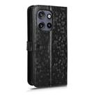 For Motorola Edge 50 Neo / S50 5G Honeycomb Dot Texture Leather Phone Case(Black) - 3