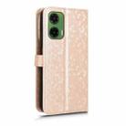 For Motorola Moto G35 5G Honeycomb Dot Texture Leather Phone Case(Gold) - 3