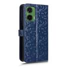 For Motorola Moto G35 5G Honeycomb Dot Texture Leather Phone Case(Blue) - 3