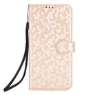 For Motorola Moto G 5G 2025 Honeycomb Dot Texture Leather Phone Case(Gold) - 2