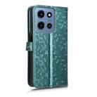 For Moto G Play / G Power 2025 Honeycomb Dot Texture Leather Phone Case(Green) - 3