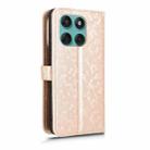 For Motorola Edge 60 Fusion Honeycomb Dot Texture Leather Phone Case(Gold) - 3