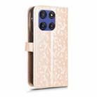 For Motorola Moto G Stylus 5G 2025 Honeycomb Dot Texture Leather Phone Case(Gold) - 3