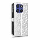 For Motorola Moto G Stylus 5G 2025 Honeycomb Dot Texture Leather Phone Case(Silver) - 3