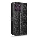 For Motorola Edge 60 Pro Honeycomb Dot Texture Leather Phone Case(Black) - 3