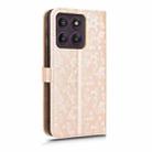 For Motorola Edge 60 Pro Honeycomb Dot Texture Leather Phone Case(Gold) - 3