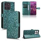 For Motorola Edge 60 Pro Honeycomb Dot Texture Leather Phone Case(Green) - 1