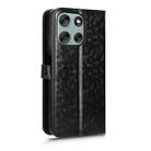 For Motorola Moto G66J 5G JP Honeycomb Dot Texture Leather Phone Case(Black) - 3