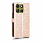 For Motorola Moto G86 5G Honeycomb Dot Texture Leather Phone Case(Gold) - 3