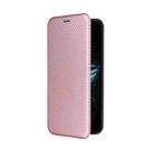 For ASUS ROG Phone 9 Carbon Fiber Texture Flip Leather Phone Case(Pink) - 2