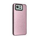 For ASUS Zenfone 12 Ultra Carbon Fiber Texture Flip Leather Phone Case(Pink) - 3