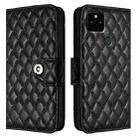 For Google Pixel 5a Rhombic Texture Flip Leather Phone Case with Lanyard(Black) - 2