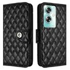 For OnePlus Nord N30 SE Rhombic Texture Flip Leather Phone Case with Lanyard(Black) - 2