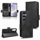 For Samsung Galaxy S24 5G Symmetrical Triangle Leather Phone Case(Black) - 1