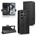 For Samsung Galaxy S24 Ultra 5G Symmetrical Triangle Leather Phone Case(Black) - 1