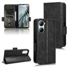 For ZTE Libero 5G IV Symmetrical Triangle Leather Phone Case(Black) - 1